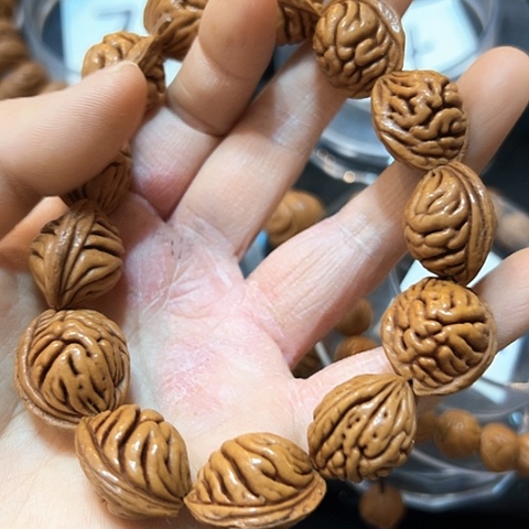 野生大龙纹16尺寸无修手串