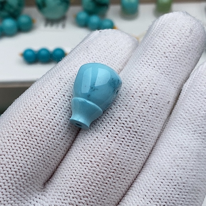 绿松石未镶嵌三通