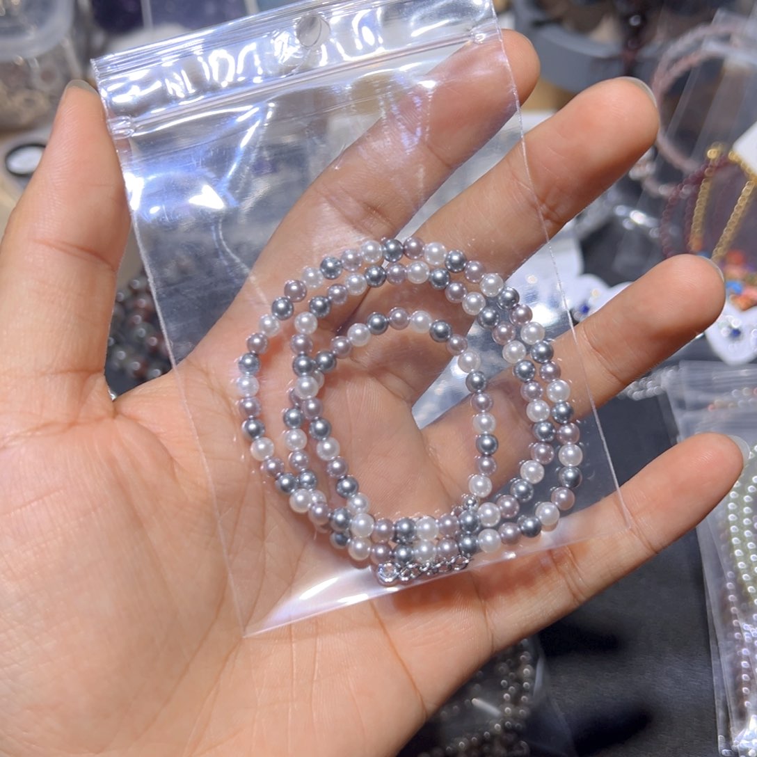 发晶手串未镶嵌莫兰迪22