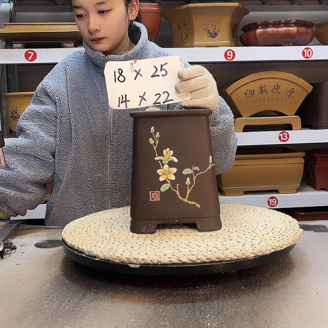 紫砂花盆紫砂花盆