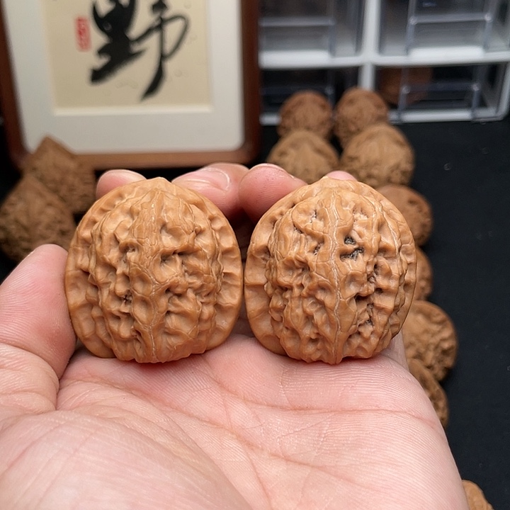 把件文玩核桃野生霸王39