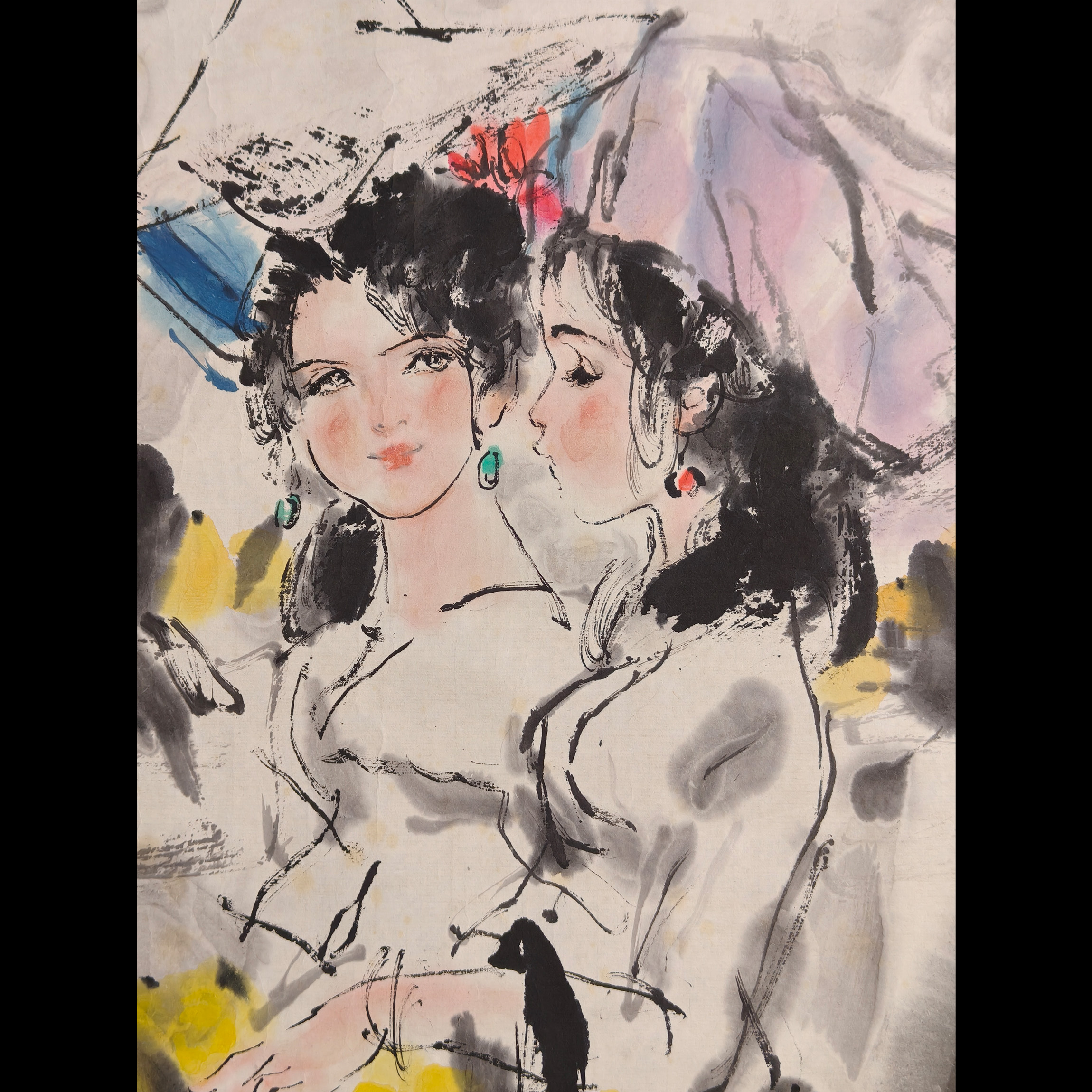 Lot21-17 周思聪《人物》托底69*46cm  约2.9平尺