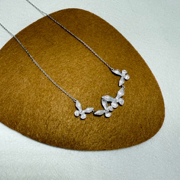 坠链均925银 蝴蝶·     项链