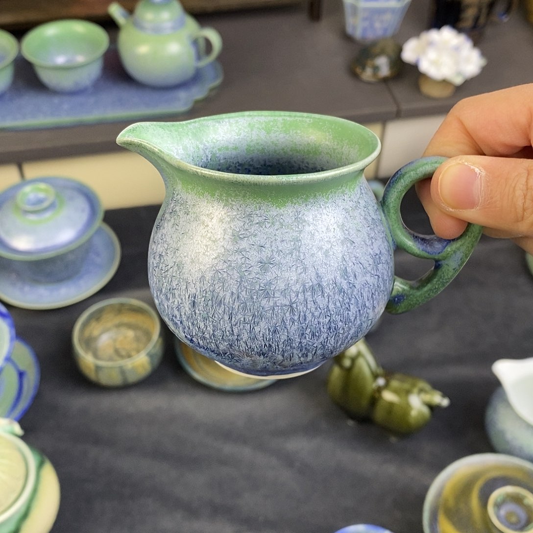 景德镇高温颜色釉公道杯12