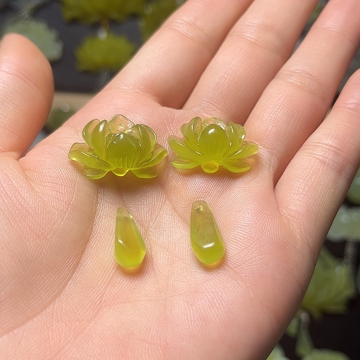 未镶嵌蛇纹石玉发饰