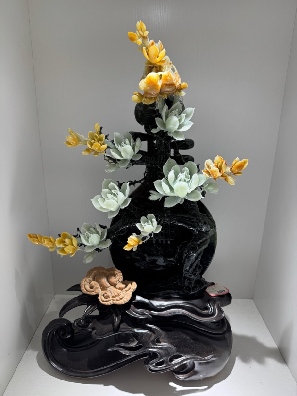 玄关摆件玉兰花孤品