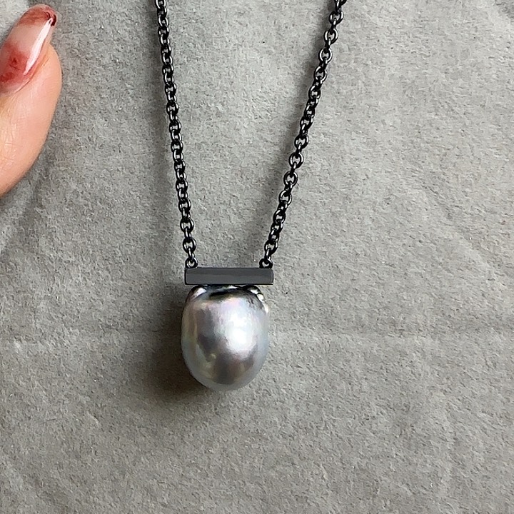 海水珍珠颈饰银S925镶嵌