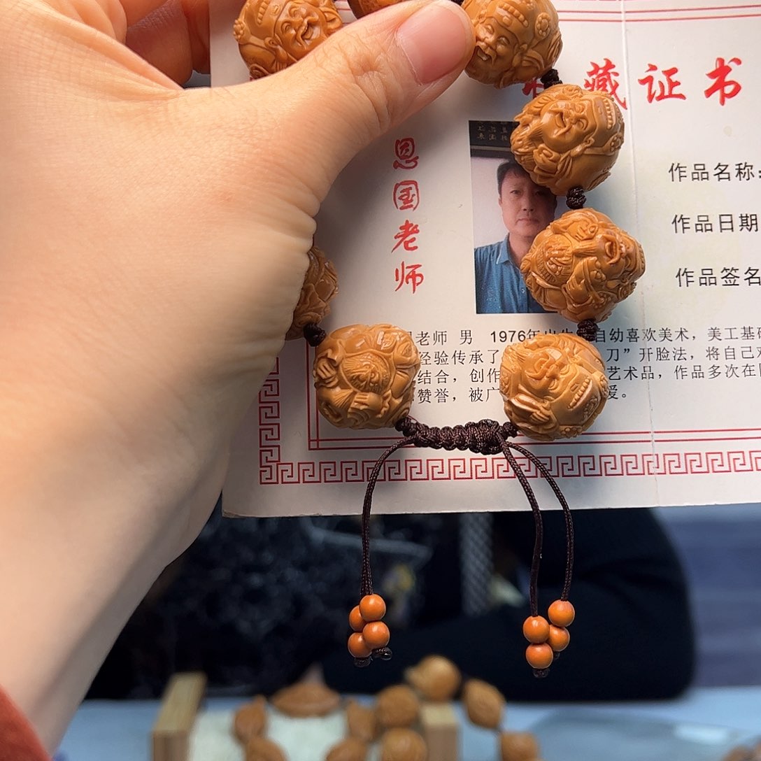 橄榄核手串/手链银**月橄榄核