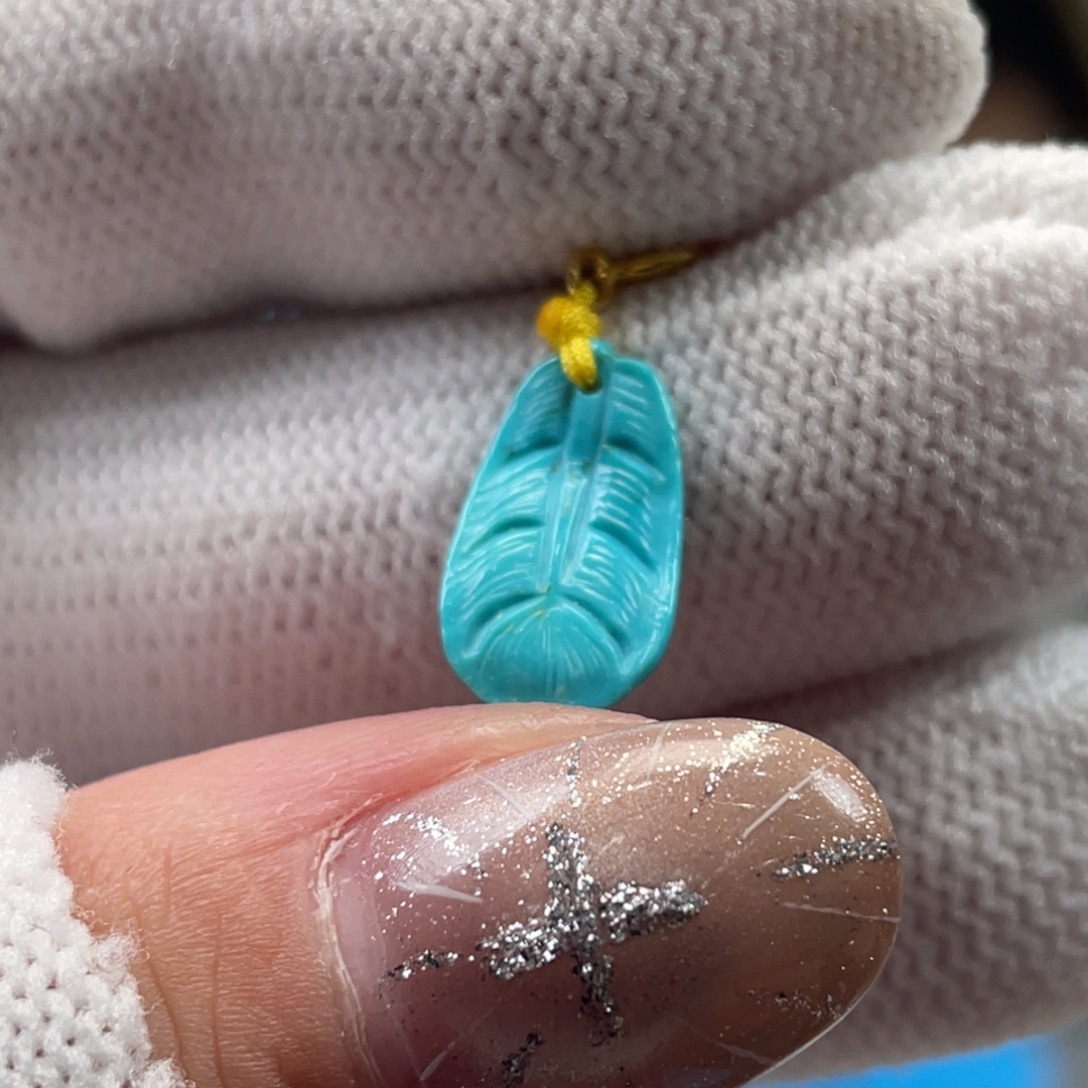 绿松石未镶嵌挂件