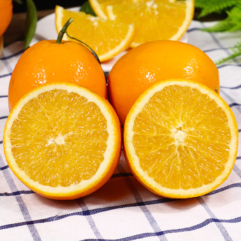 湖北纽荷尔脐橙4.5斤新鲜水果橙子秭归脐橙当季现摘高山甜橙