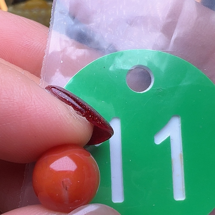 南红玛瑙珠宝奇石未镶嵌10m m矿线