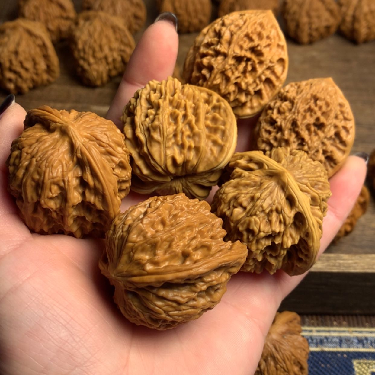 【闪购商品】文玩核桃吊坠心**评野生悍高魔核