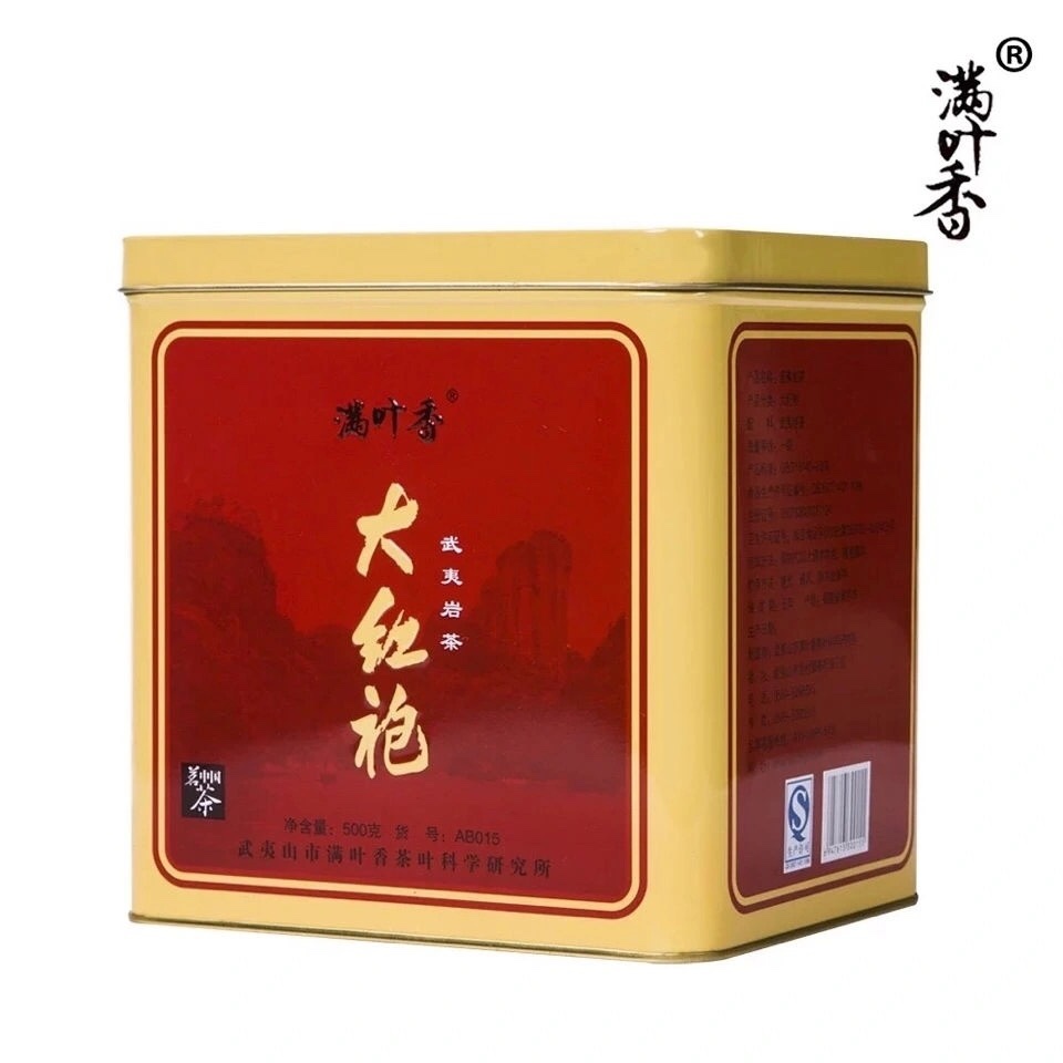 家庭茶叶 潮汕 满叶香乌龙茶 AB015大红袍 500克罐装武夷山岩茶