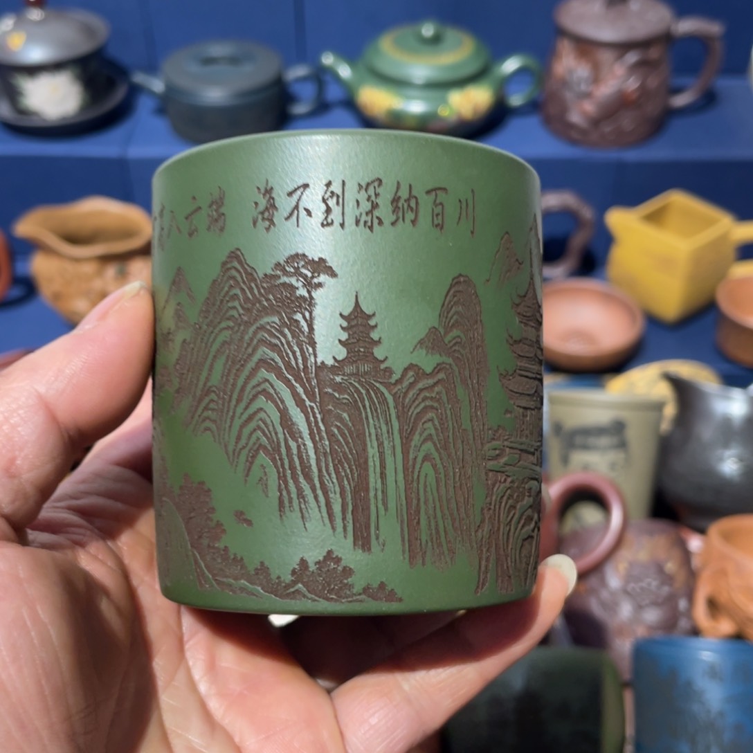 原矿紫砂手工主人杯