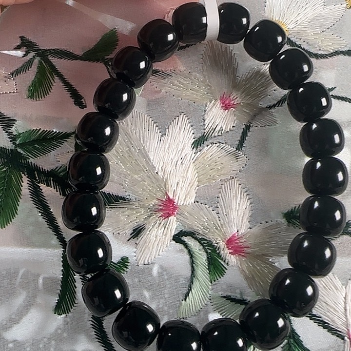 和田玉手链未镶嵌新疆和田玉塔青老9/10