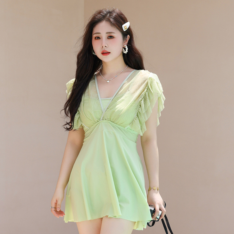 2026新款游泳衣加肥加大保守显瘦遮肚胖妹温泉大码韩版温泉泳装女