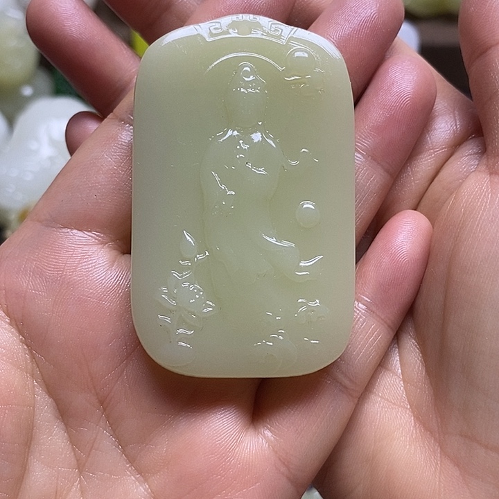 二***胖玉天然桌面小摆件