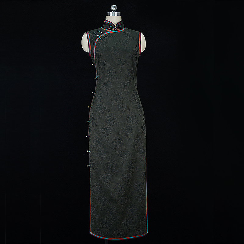 桑榆』古典优雅绢纺香云纱民国风旗袍中国风新款复古日常气质