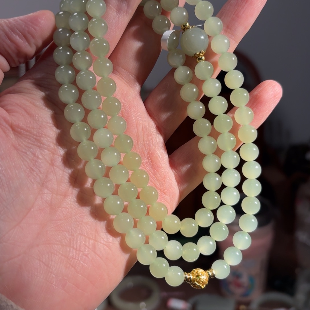 和田玉手串未镶嵌