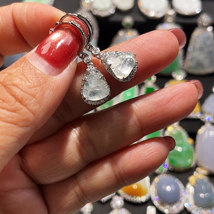 翡翠银S925镶嵌颈饰