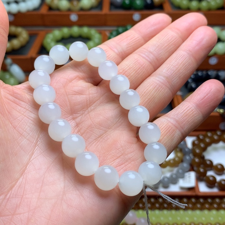 和田玉手串未镶嵌