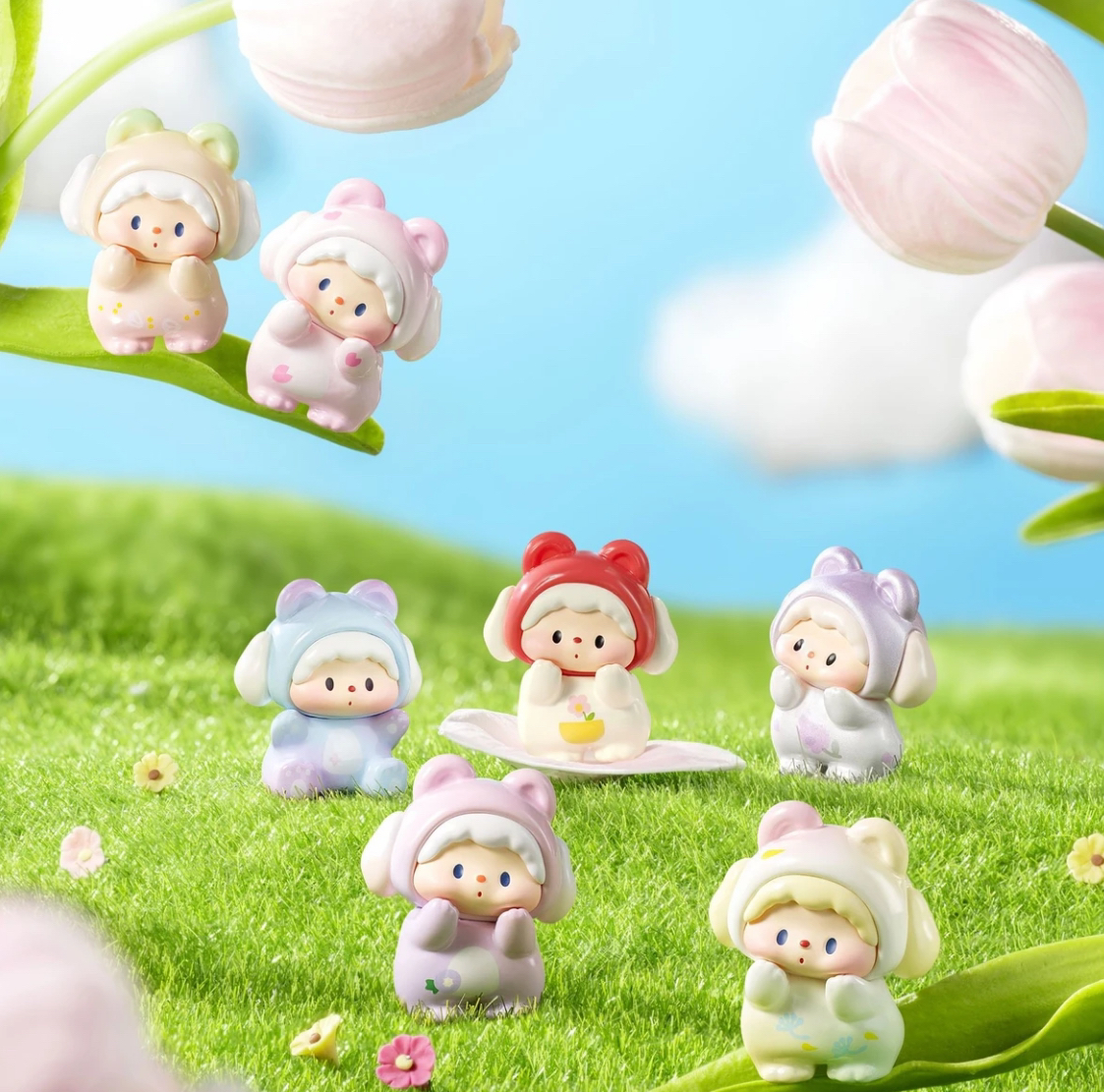 【明盒】噜噜狗的小熊派对2.0春日野餐 默认微瑕 不包官瑕 介意勿拍