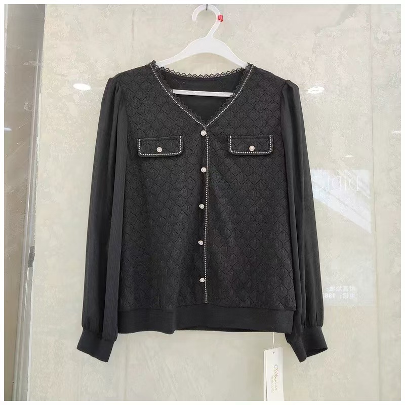 【C363】秋季新款2024时尚显瘦小香风小衫百搭