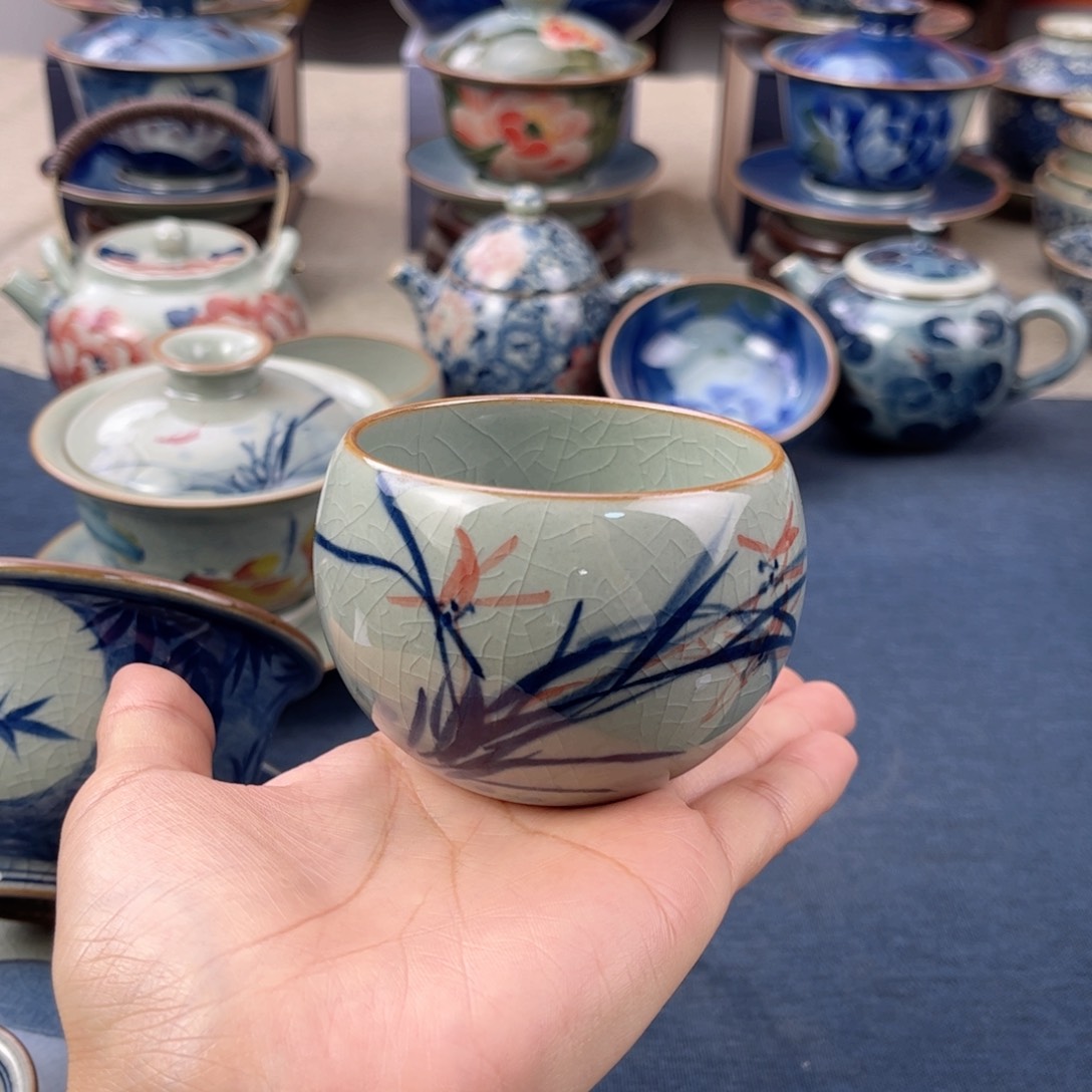 杯景德镇手绘手工茶具