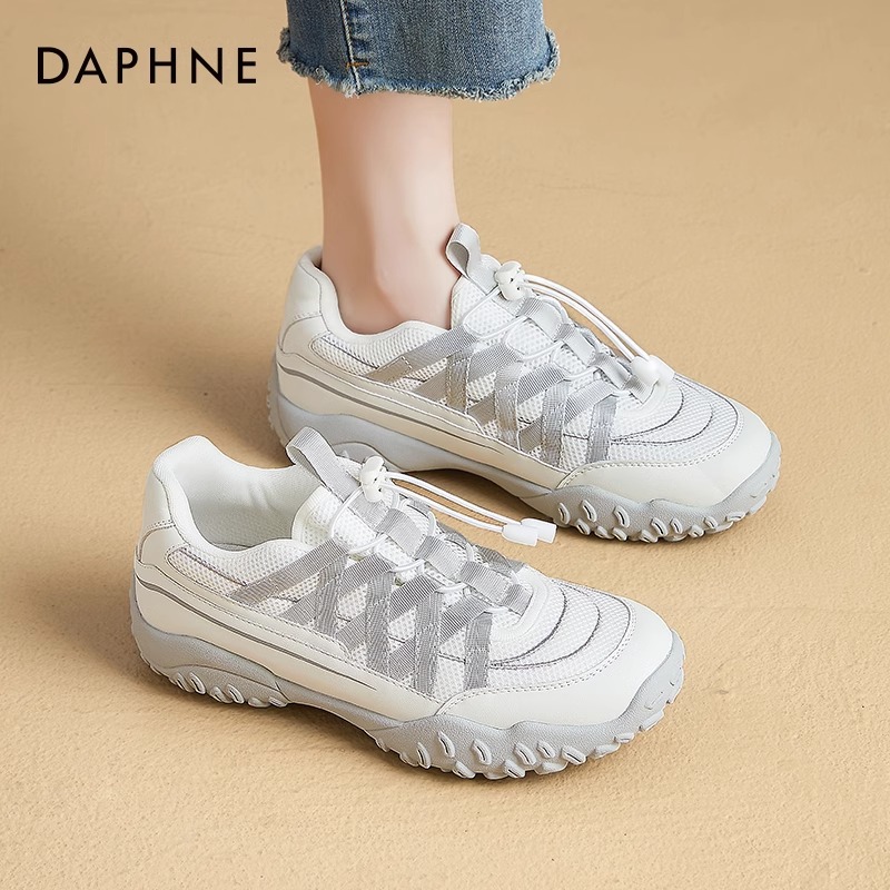 达芙妮芭蕾德训鞋女2025新款春秋户外登山鞋厚底防滑小白运动鞋子