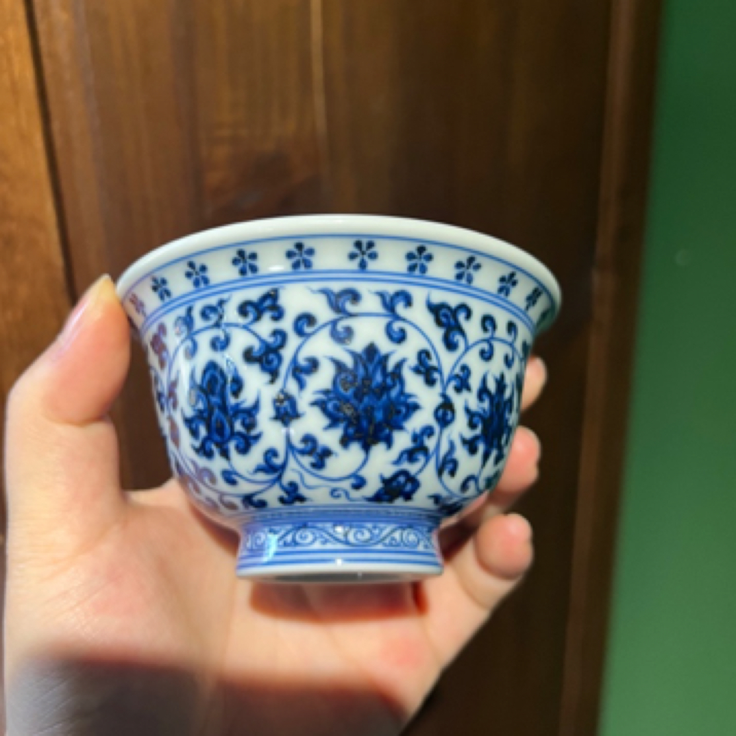 刘建锋窑缠枝莲杯