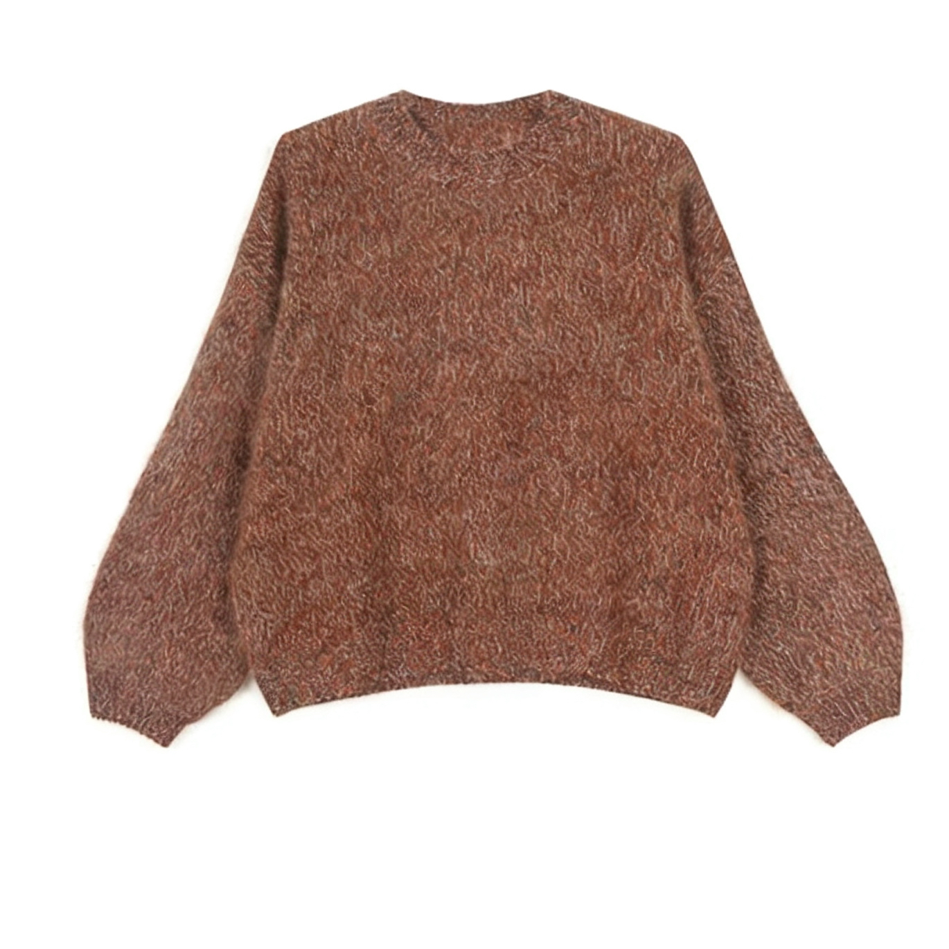 复古慵懒百搭套头长袖ins风针织衫冬季2025新款时尚气质圆领毛衣