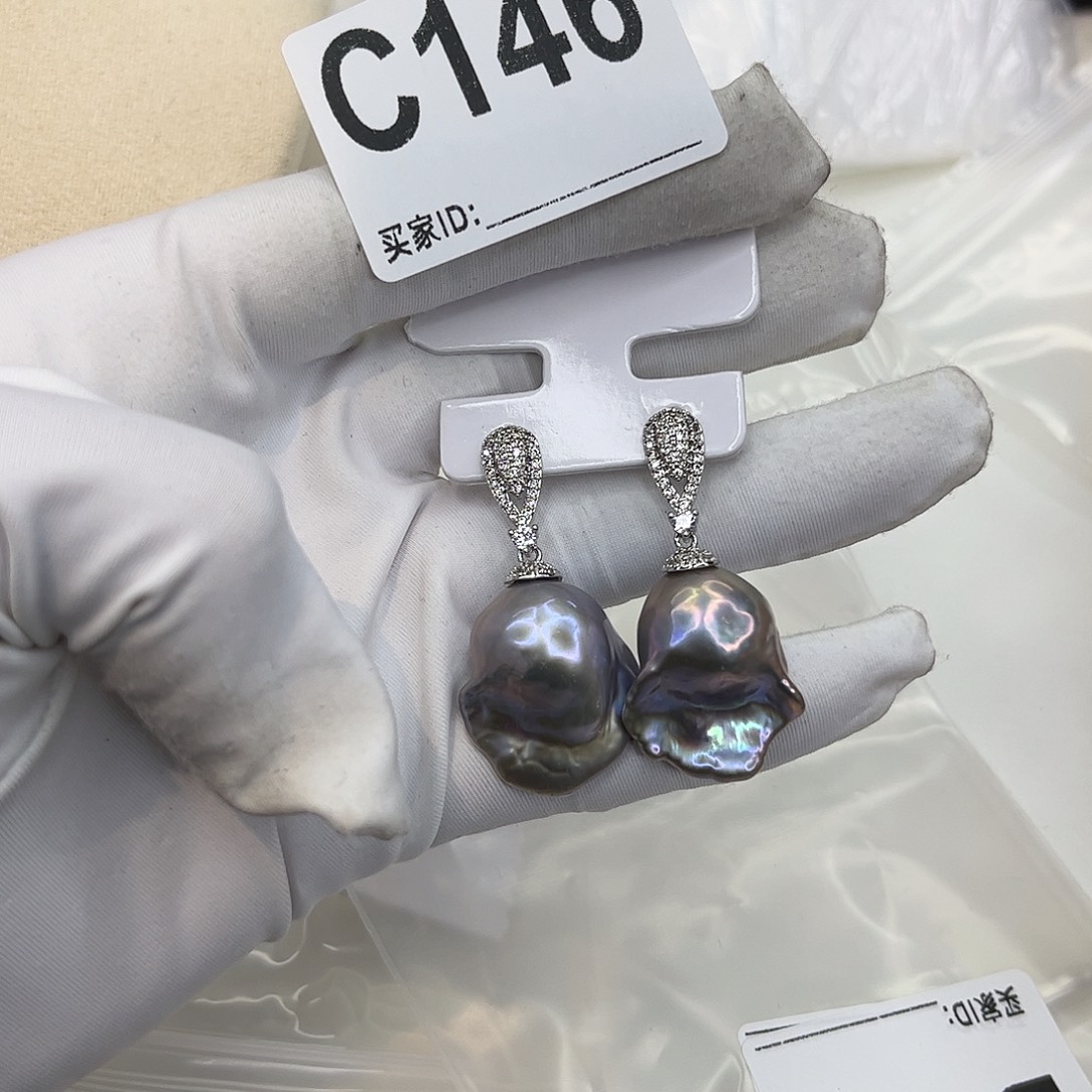 耳饰淡水珍珠合金