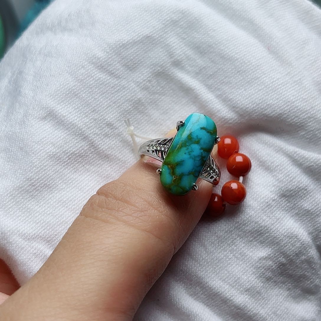 银S925镶嵌南红玛瑙珠宝奇石纳*