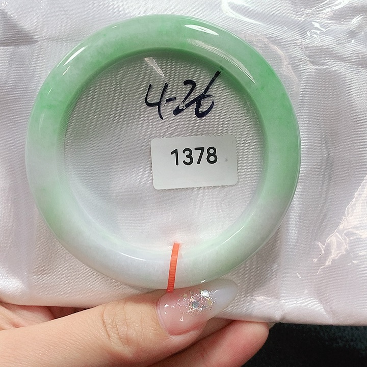 翡翠手镯未镶嵌天然翡翠手镯57