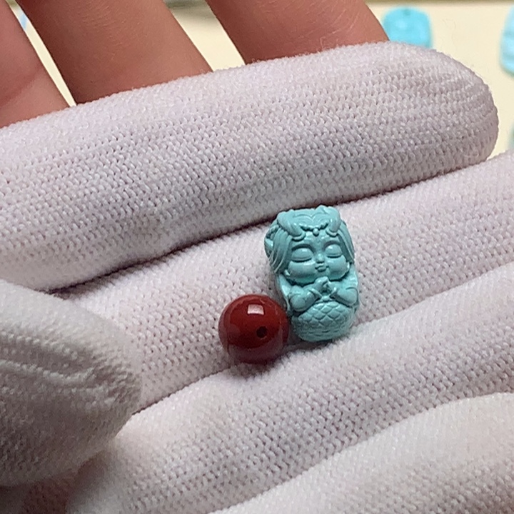 馨***x南红玛瑙未镶嵌珠宝奇石320美人鱼