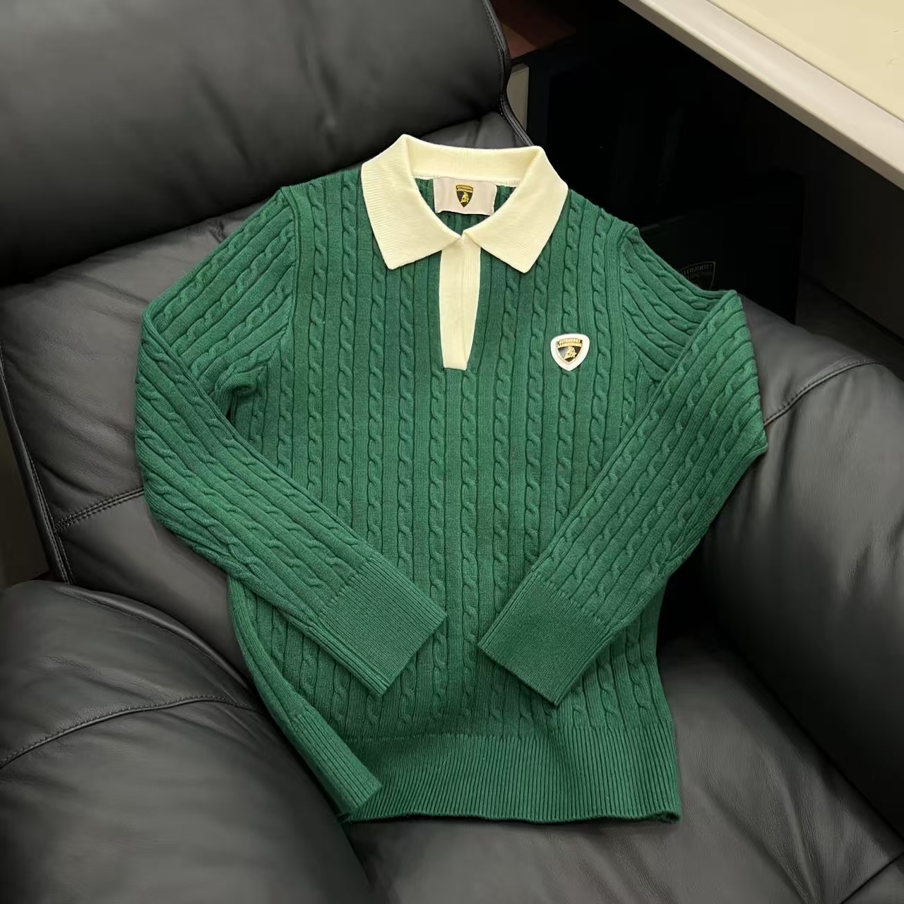 [兰博基尼]新款经典百搭套头毛衣M2508