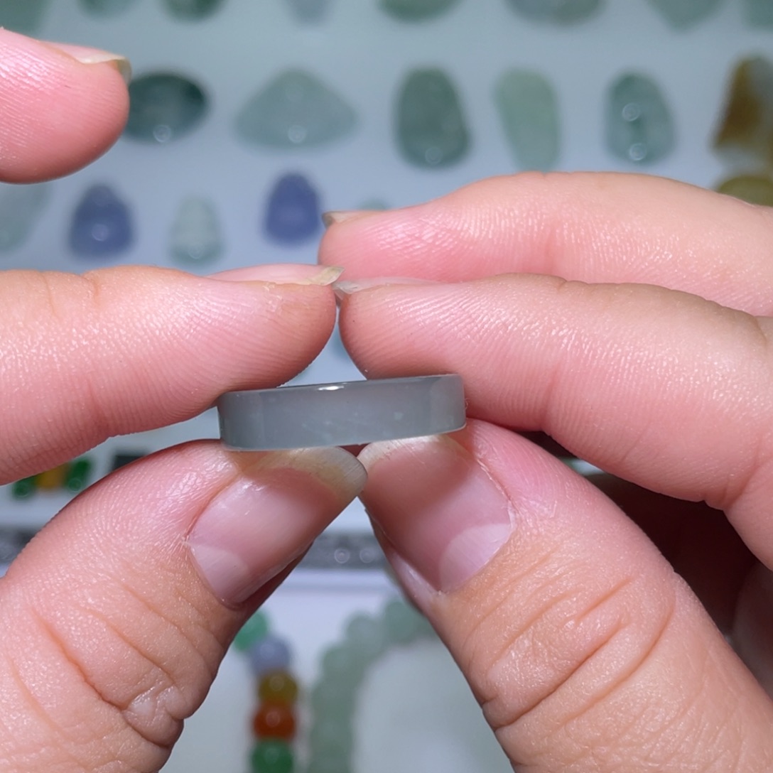 翡翠未镶嵌颈饰微料戒圈15圈口