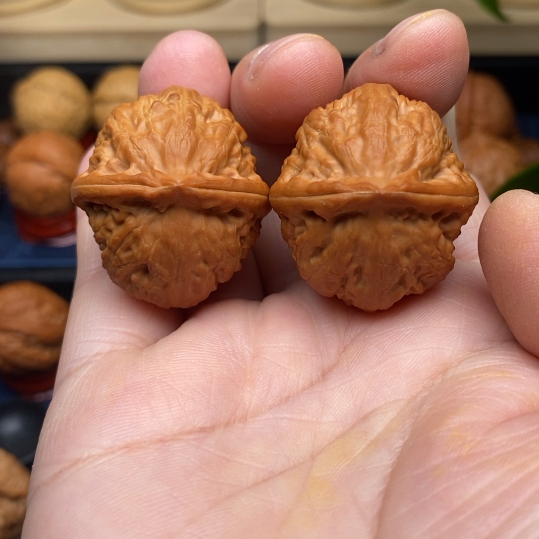 文玩核桃把件手捻胖头砣