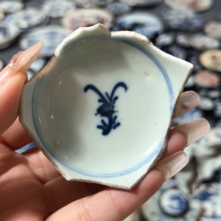 瓷片瓷片茶托喝茶非常不错