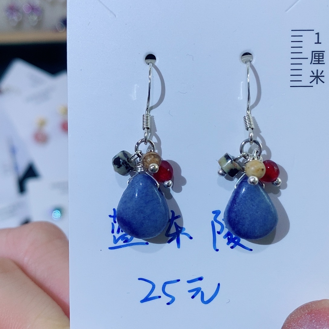 淡水珍珠银S925镶嵌耳饰