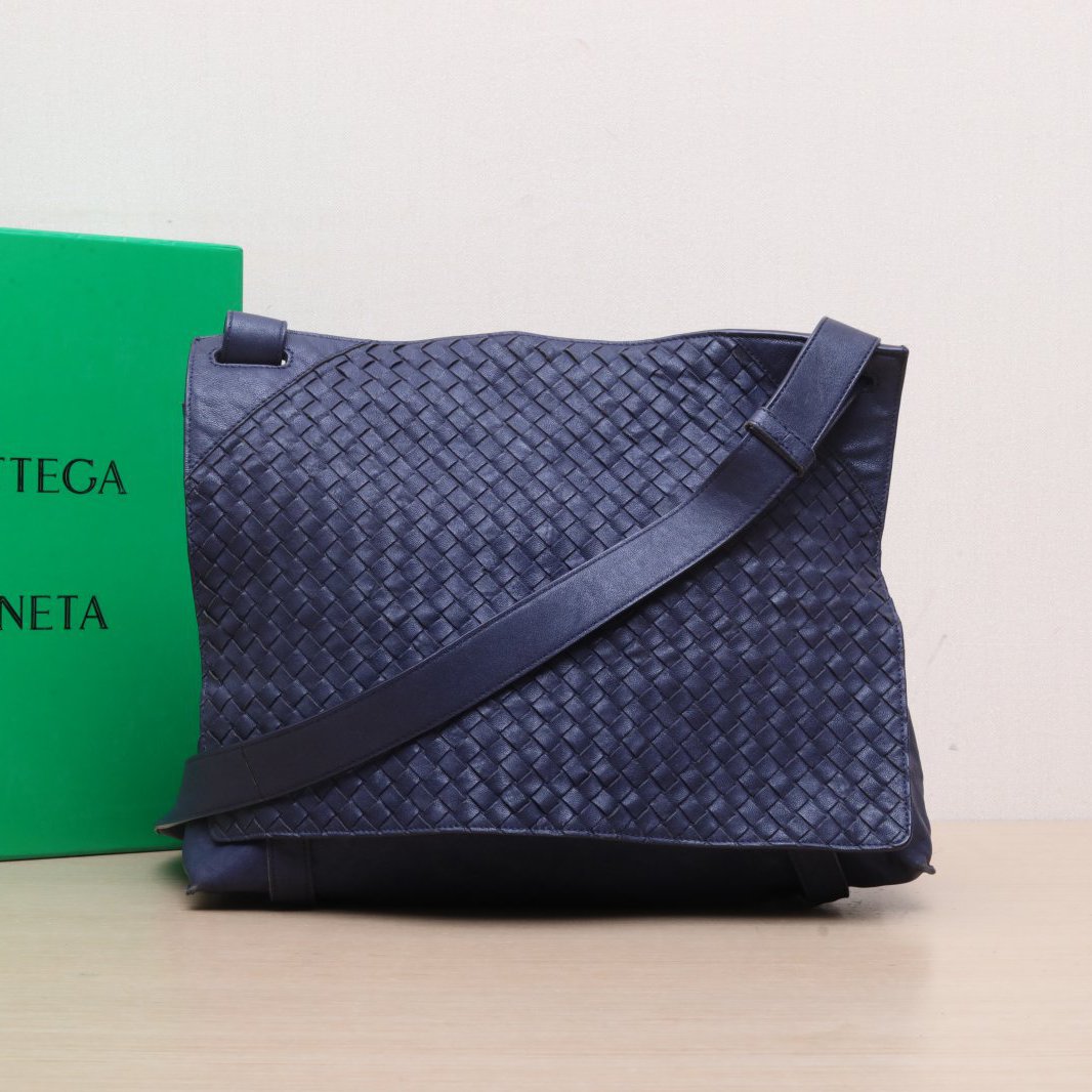 95新 BOTTEGA VENETA/葆蝶家 【娇】蓝色 皮革C 单肩包P225275987