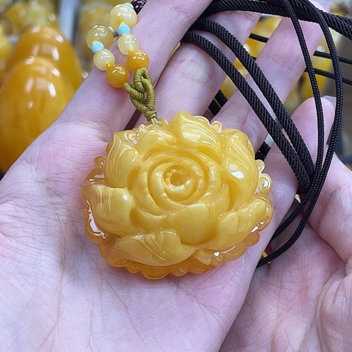 琥珀未镶嵌珠宝奇石琥珀蜜蜡J