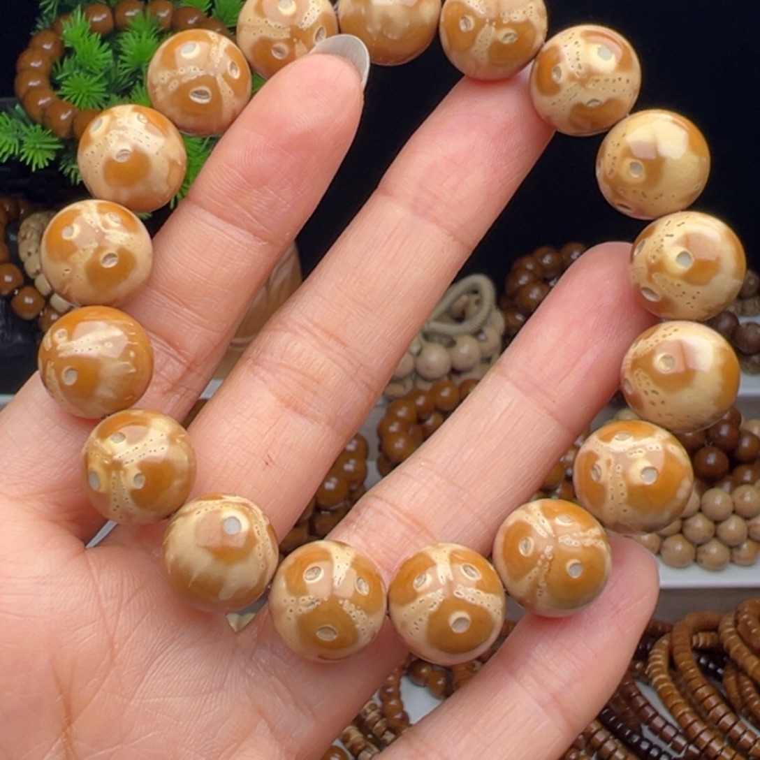 ****时紫金鼠手串卡12.9半实心熊猫