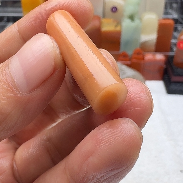 寿山石印石老挝小圆柱