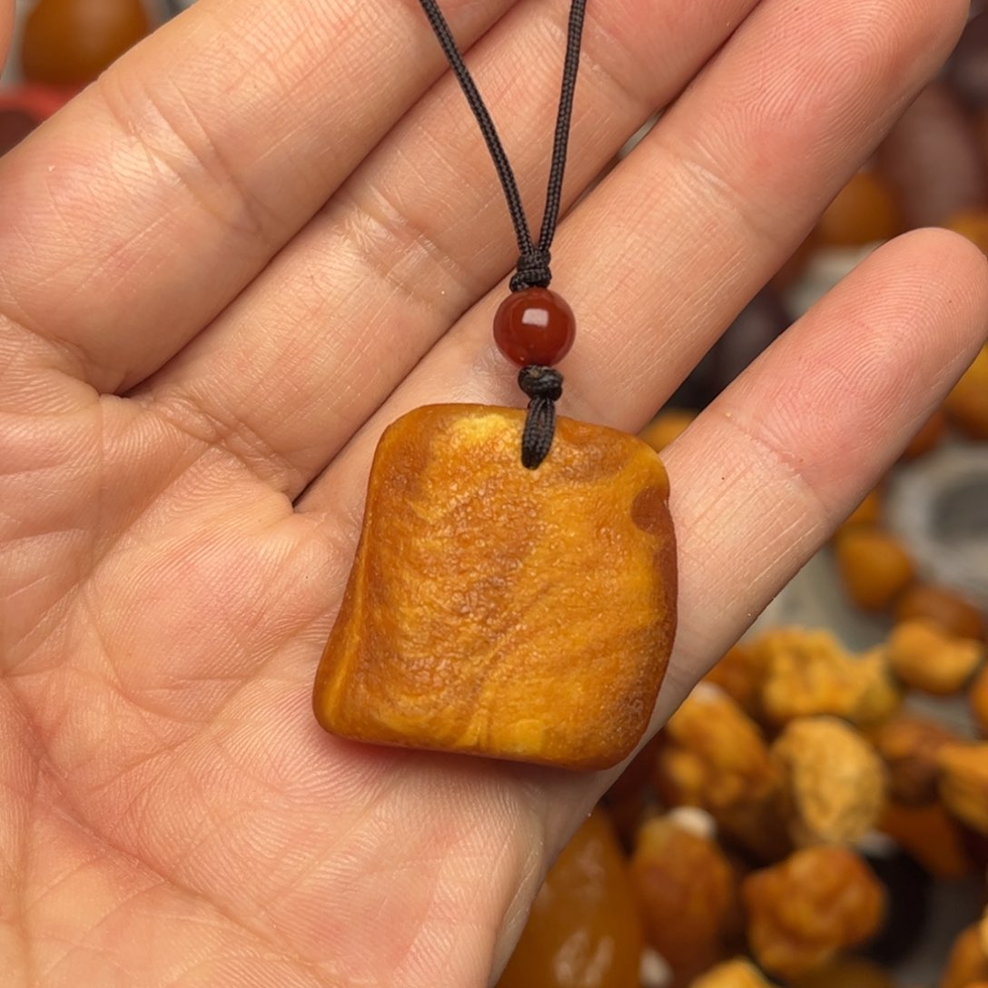 琥珀裸石未镶嵌天然蜜蜡吊坠