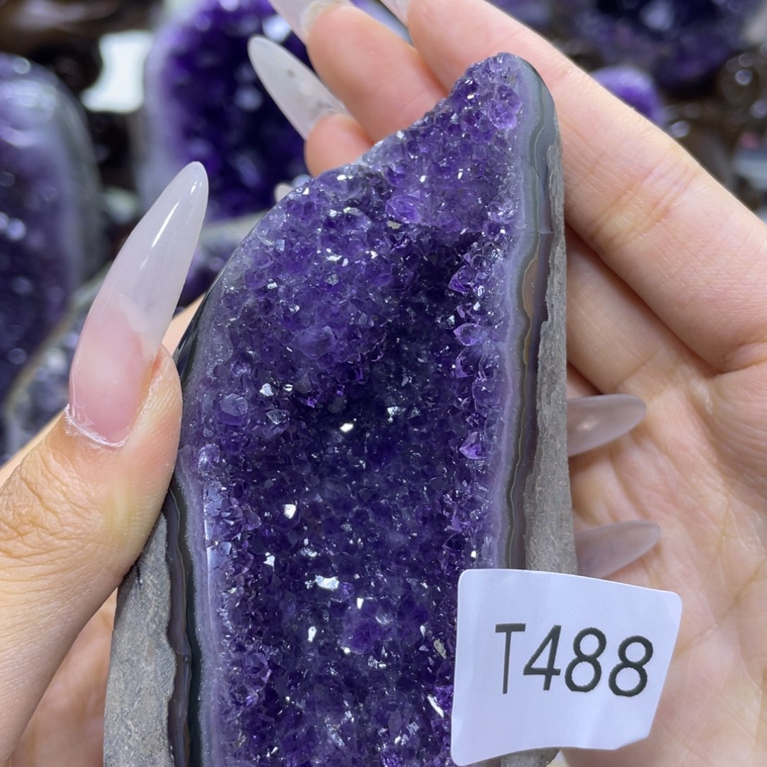 乌拉圭紫水晶摆件T488
