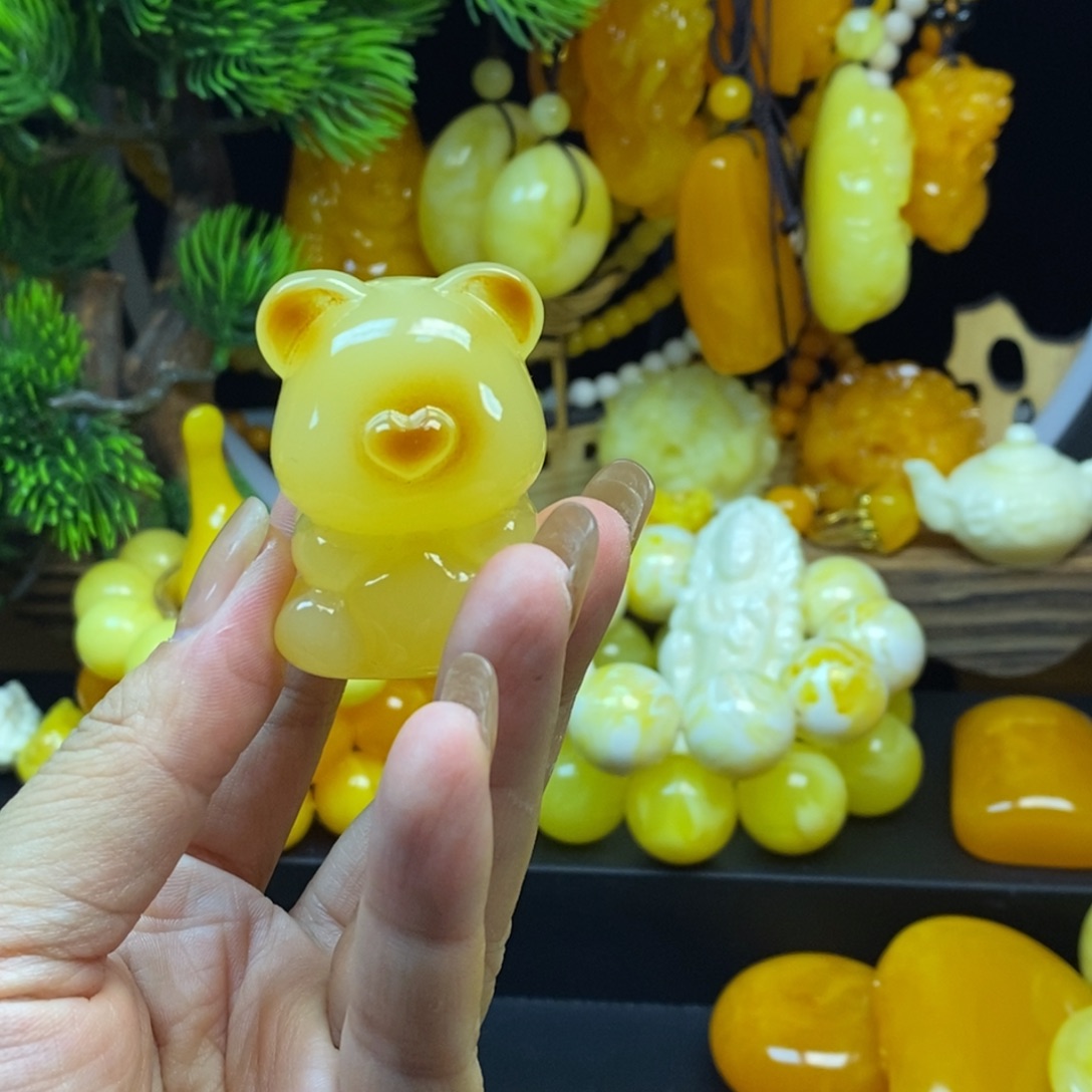一***丸无非金属小熊吊坠全品
