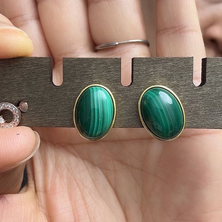 孔雀石合金耳饰耳饰
