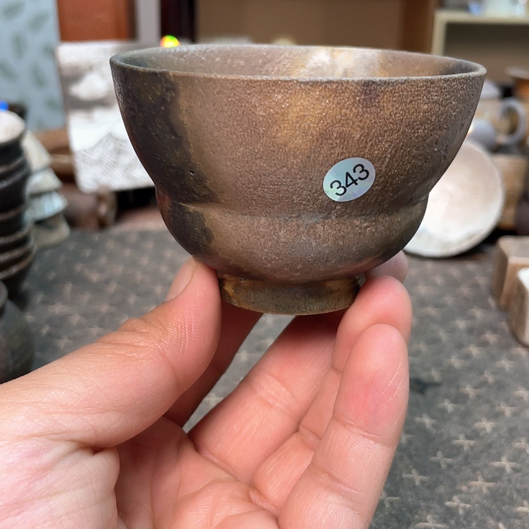 343号柴窑裸烧杯子杯子