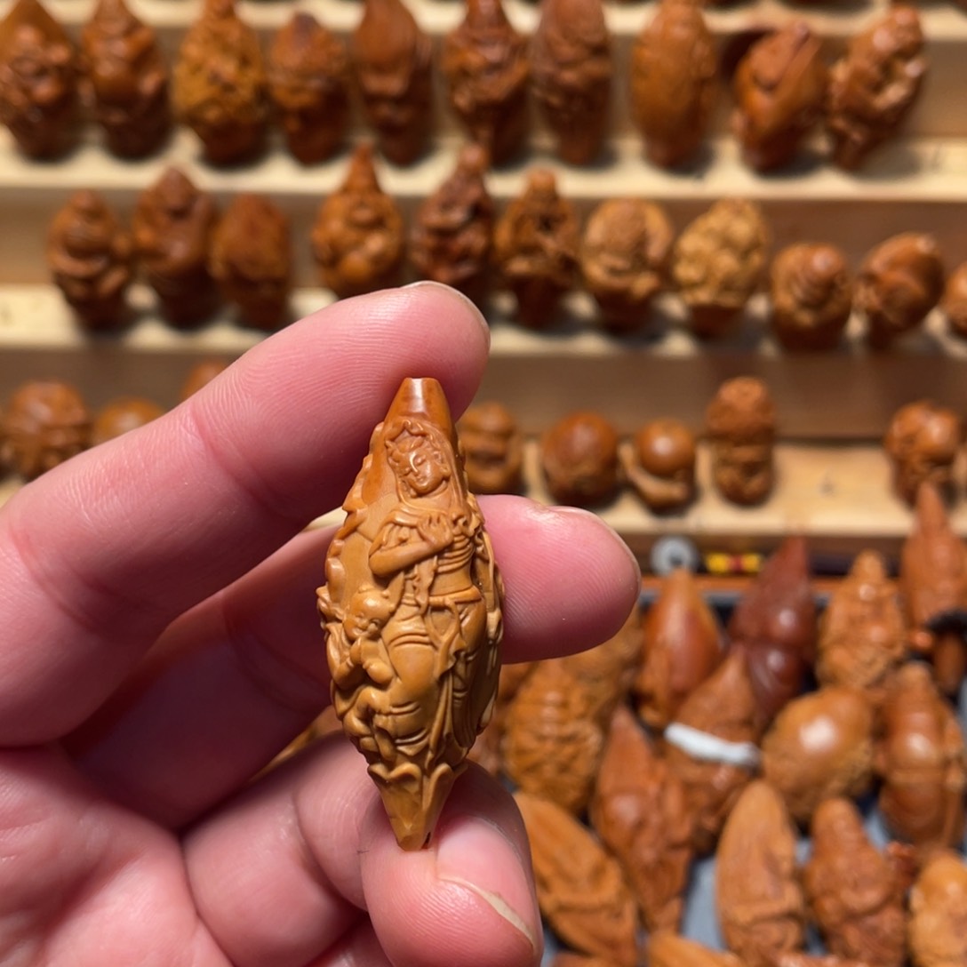 橄榄核手串/手链荷叶观音